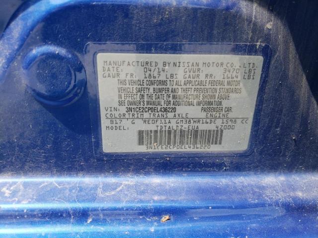3N1CE2CP0EL436220 Nissan Versa Note S