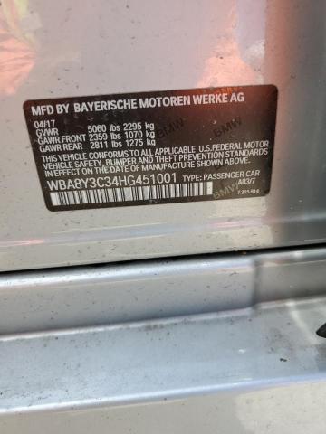 2017 BMW 340 XIGT - WBA8Y3C34HG451001