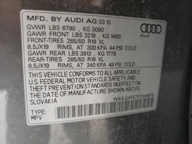 WA1LGAFE7FD019870 2015 AUDI Q7, photo no. 13