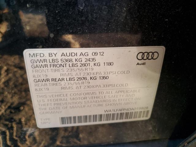 VIN WA1LFAFP4DA019828 2013 Audi Q5, Premium Plus no.12