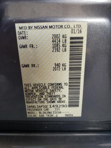 1N4BL3AP5GC149290 Nissan Altima 3.5sl