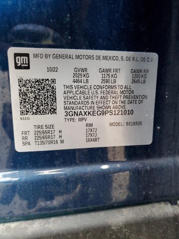 3GNAXKEG9PS121010 | 2023 CHEVROLET EQUINOX LT