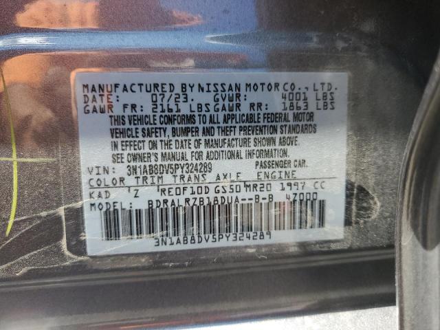 3N1AB8DV5PY324289 | 2023 NISSAN SENTRA SR