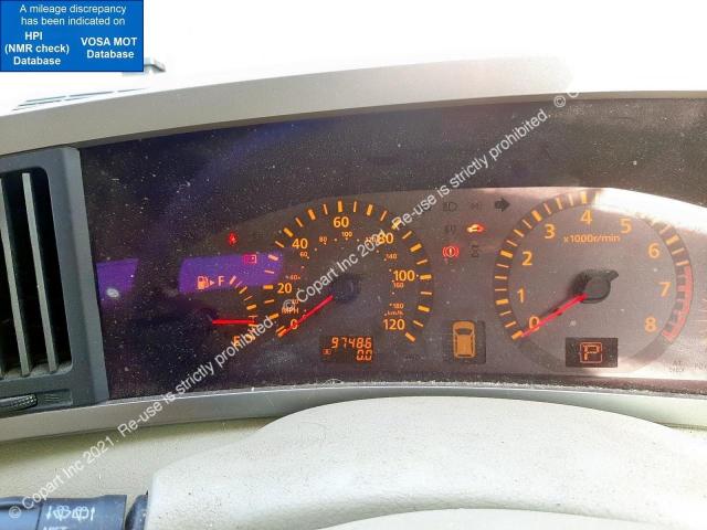E51021640 Auction: COPART UK Lot: 66807813 Location: PETERLEE E51021640 NISSAN ELGRAND 2003 WHITE Photo 8