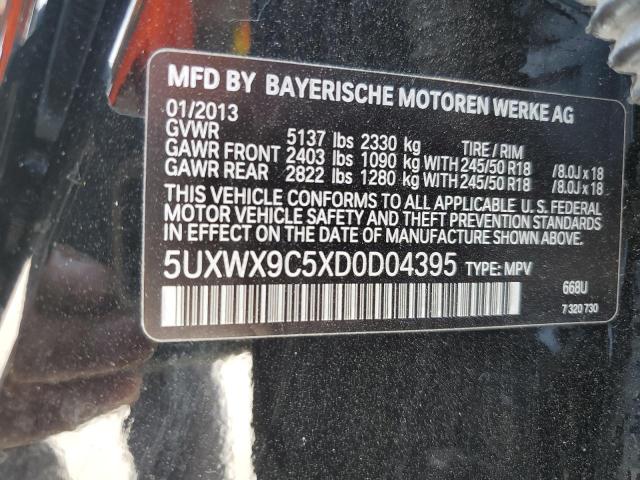 VIN 5UXWX9C5XD0D04395 2013 BMW X3, Xdrive28I no.13