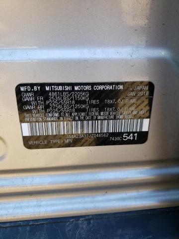 JA4AZ3A31JZ046562 Mitsubishi Outlander Se
