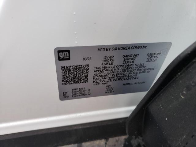 2024 CHEVROLET TRAX 2RS KL77LJE28RC024741