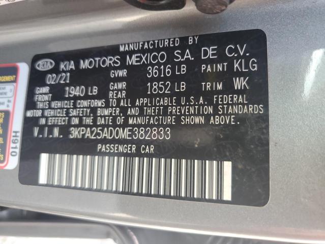 3KPA25AD0ME382833 Kia Rio S 10