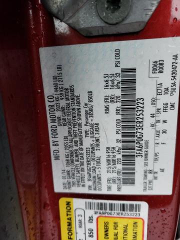 3FA6P0G73ER253223 Ford FUSION S