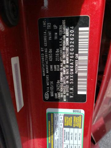 5XXGM4A76EG326204 KIA Optima Lx