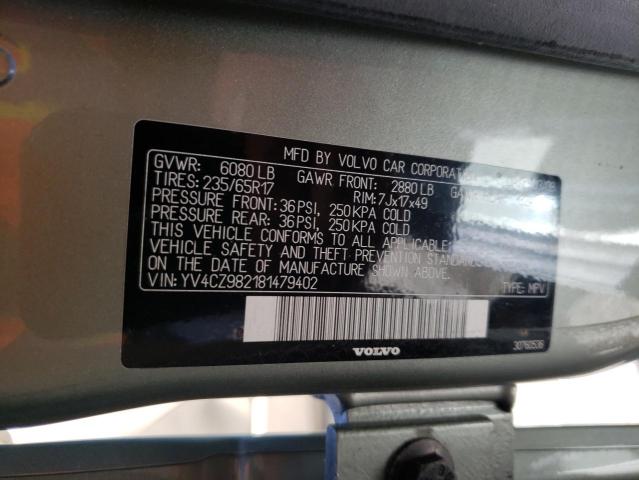 VIN: YV4CZ982181479402 Auction: COPART Lot: 65946203 Location: PA - PHILADELPHIA YV4CZ982181479402 VOLVO XC90 2008 GREEN Photo 13
