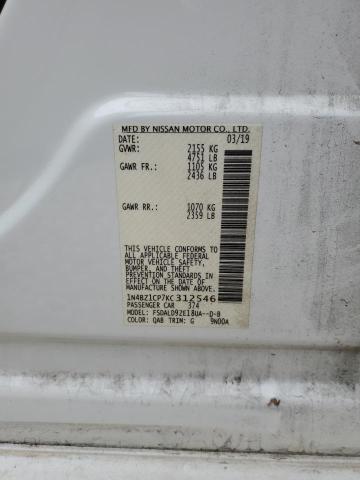 1N4BZ1CP7KC312546 Nissan Leaf S Plus