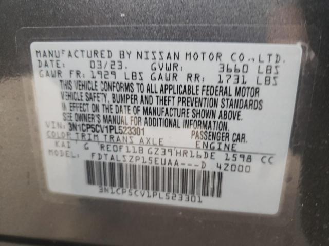 3N1CP5CV1PL523301 Nissan KICKS SV