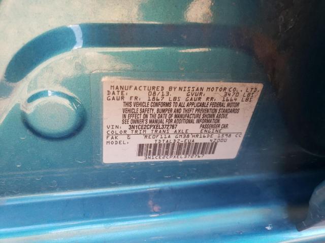 3N1CE2CPXEL372767 Nissan Versa Note S