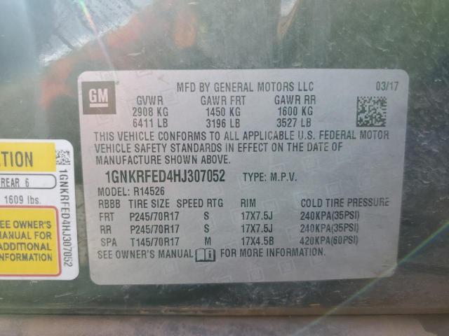 2017 CHEVROLET TRAVERSE L - 1GNKRFED4HJ307052