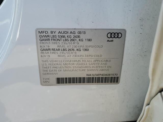 VIN WA1LFAFP4DA081570 2013 Audi Q5, Premium Plus no.12