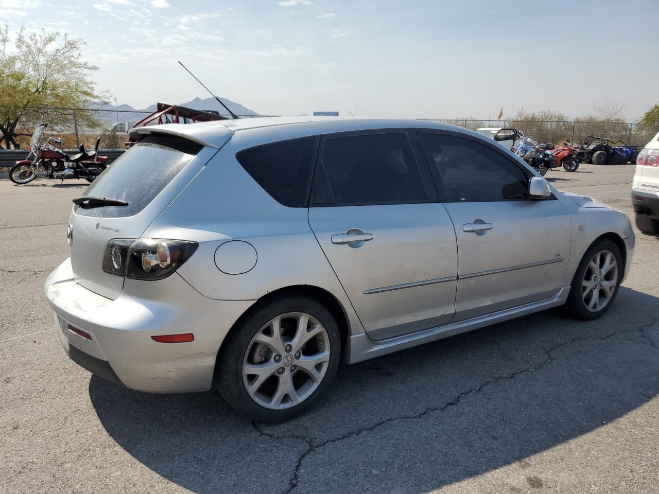 MAZDA 3 HATCHBAC 2007 silver hatchbac gas JM1BK343471632108 photo #4