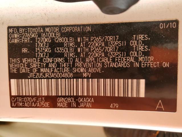 2010 TOYOTA 4RUNNER SR #3276581058