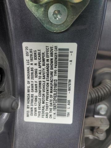 2020 HONDA CIVIC LX - 19XFC2F63LE016813