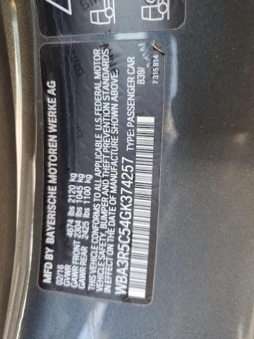 2016 BMW 435 XI WBA3R5C54GK374257