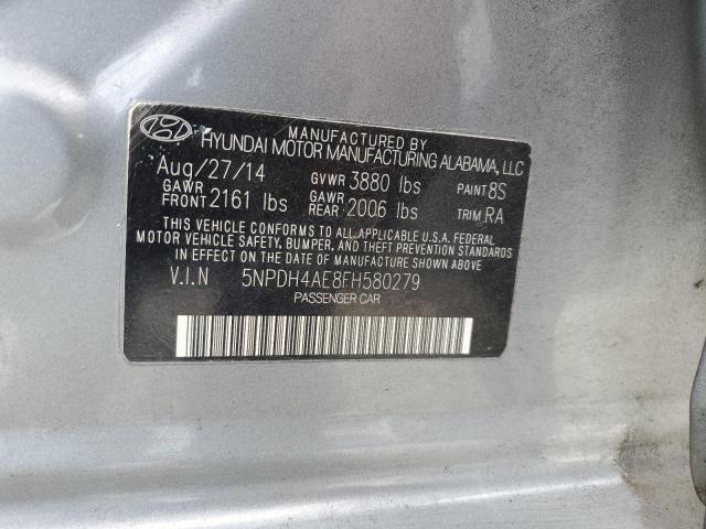 2015 HYUNDAI ELANTRA SE - 5NPDH4AE8FH580279