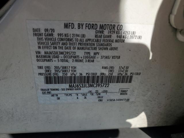 2021 FORD ECOSPORT S - MAJ6S3JL3MC395722