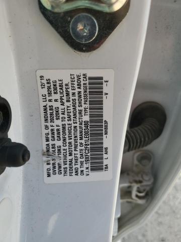 2020 HONDA CIVIC SPOR - 19XFC2F81LE003480