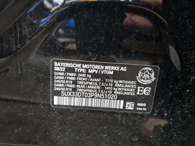 2023 BMW X4 XDRIVE3 - 5UX33DT03P9N51020