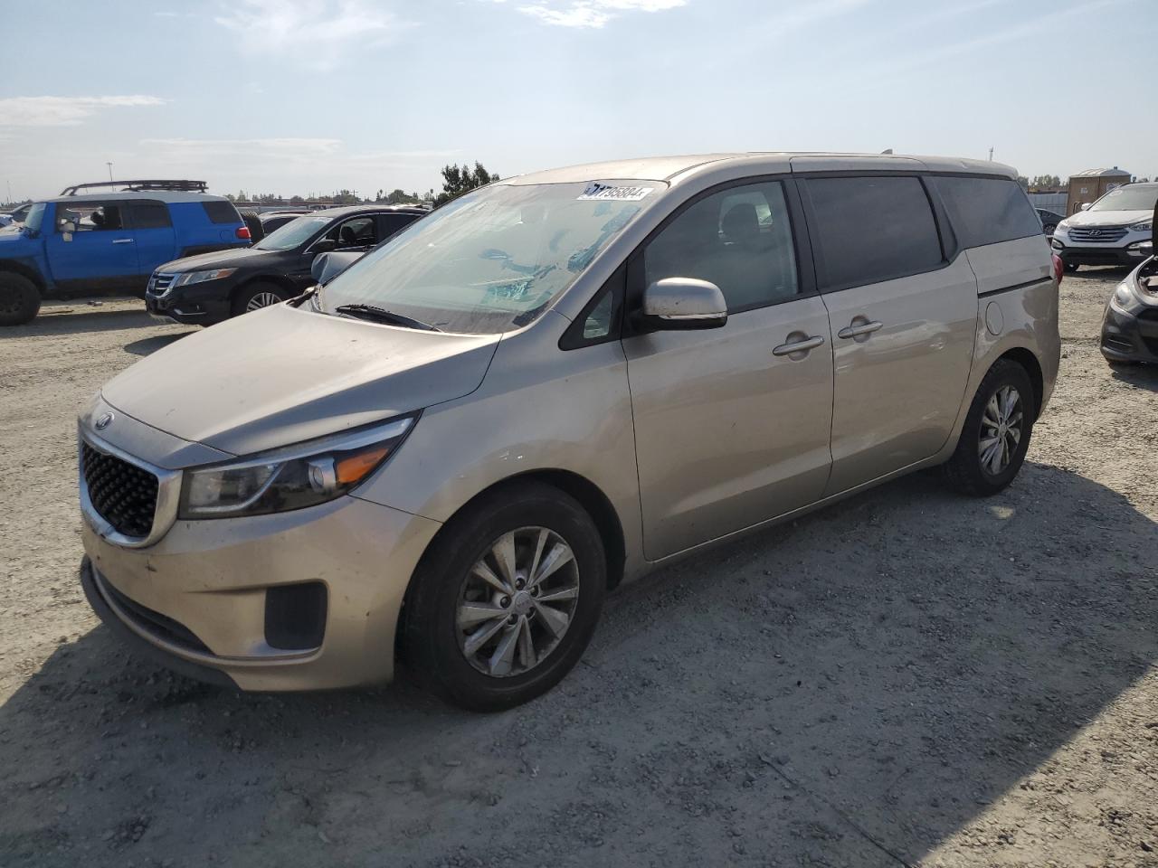 KIA SEDONA LX 2017 silver sports v gas KNDMB5C15H6241705 photo #1