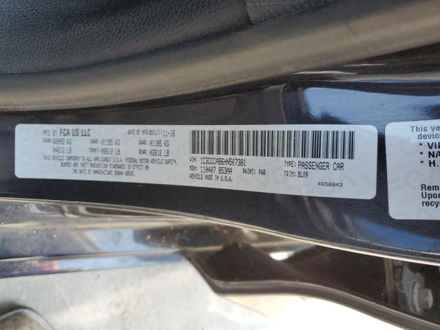 2017 CHRYSLER 200 LIMITE - 1C3CCCAB6HN507381