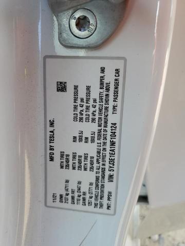 2022 TESLA MODEL 3 - 5YJ3E1EA1NF104124