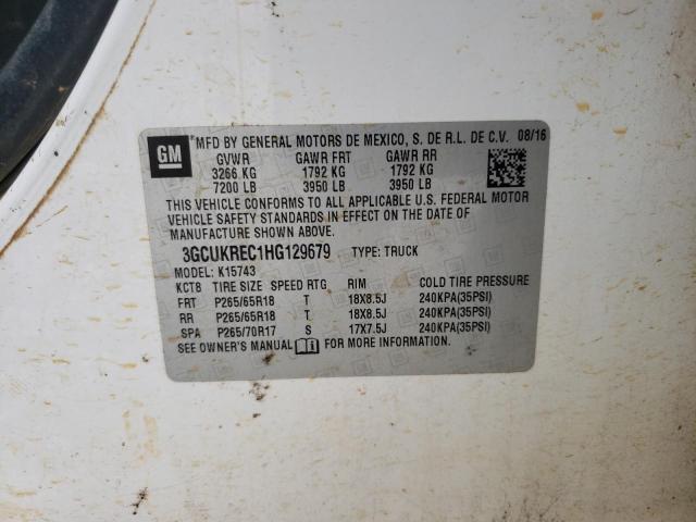 2017 CHEVROLET SILVERADO - 3GCUKREC1HG129679
