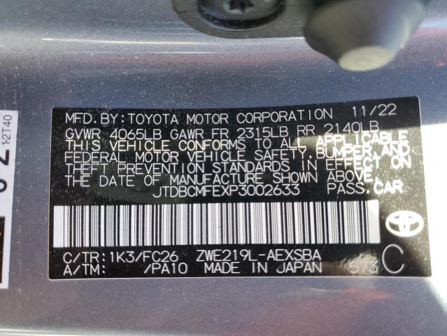 2023 TOYOTA COROLLA LE - JTDBCMFEXP3002633