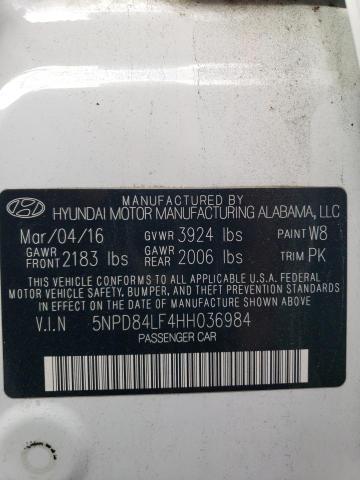 2017 HYUNDAI ELANTRA SE - 5NPD84LF4HH036984