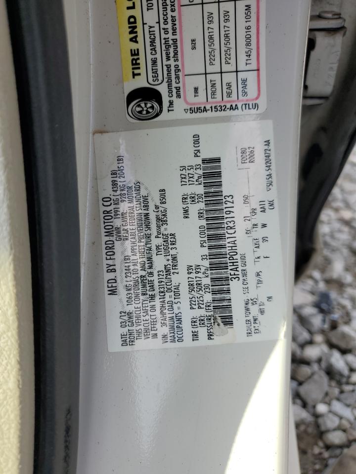 Lot #2858141200 2012 FORD FUSION SE