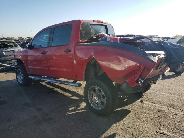 NISSAN TITAN XE 2008 red crew pic gas 1N6AA07C08N314471 photo #3