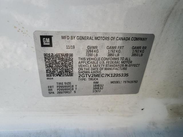 2019 GMC SIERRA LIM - 2GTV2MEC7K1235335