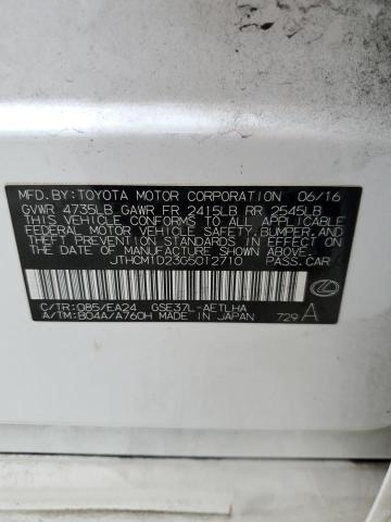 2016 LEXUS IS 300 - JTHCM1D23G5012710
