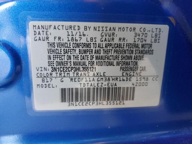 2017 NISSAN VERSA NOTE - 3N1CE2CP3HL355121