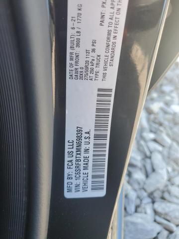 2021 RAM 1500 BIG H - 1C6SRFBTXMN698397