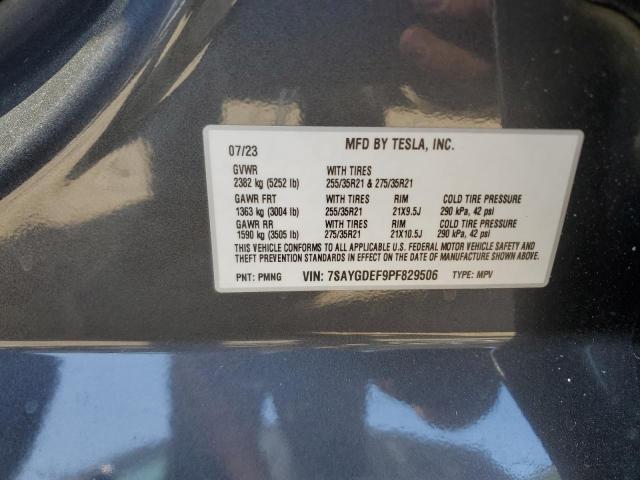 7SAYGDEF9PF829506 Tesla Model Y 2023
