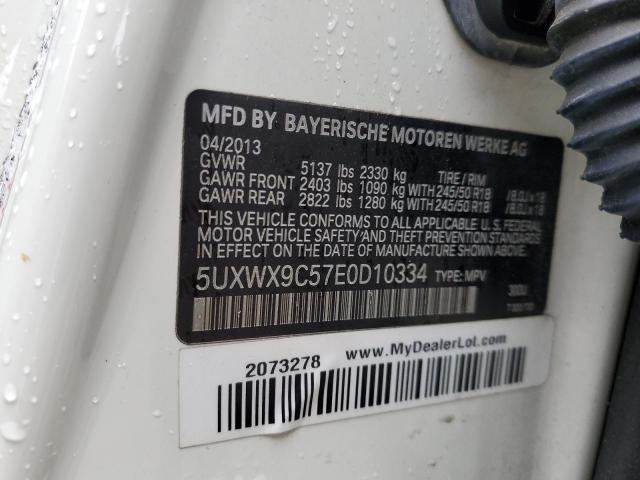 VIN 5UXWX9C57E0D10334 2014 BMW X3, Xdrive28I no.13