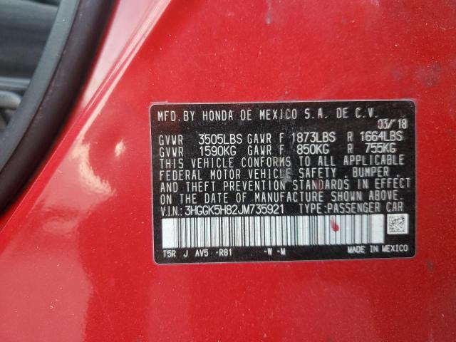 2018 HONDA FIT EX - 3HGGK5H82JM735921