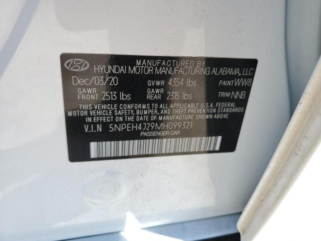 2021 HYUNDAI SONATA LIM - 5NPEH4J29MH099321