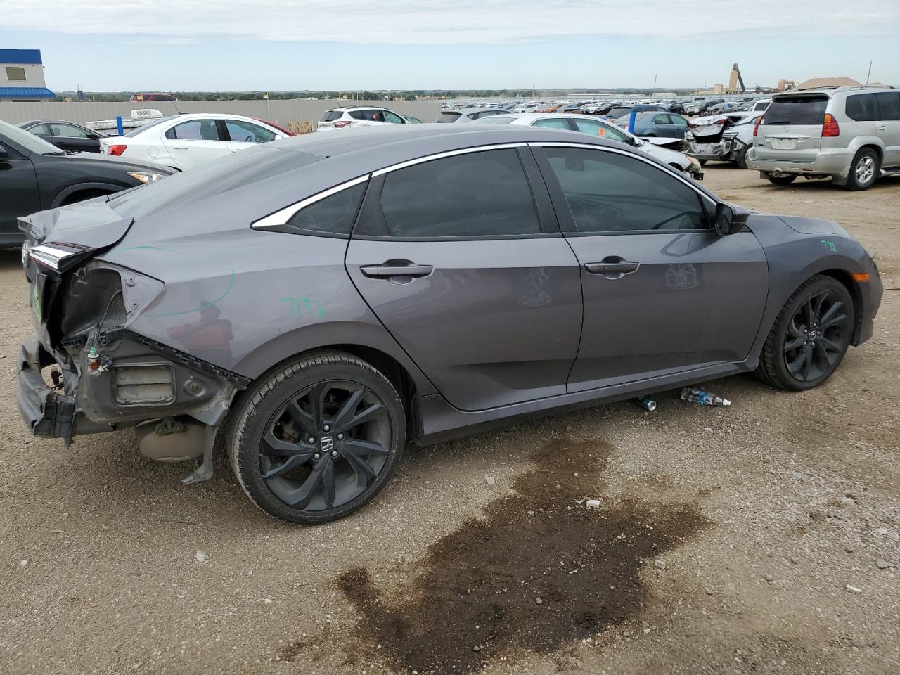 Lot #2970186330 2019 HONDA CIVIC SPOR