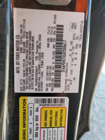 2016 FORD FUSION SE - 3FA6P0H7XGR200617