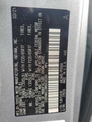 2021 TOYOTA SIENNA XLE - 5TDYRKEC9MS030284