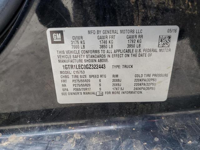 2016 GMC SIERRA C15 - 1GTR1LEC0GZ322443