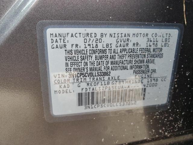2020 NISSAN KICKS SV - 3N1CP5CV0LL533862