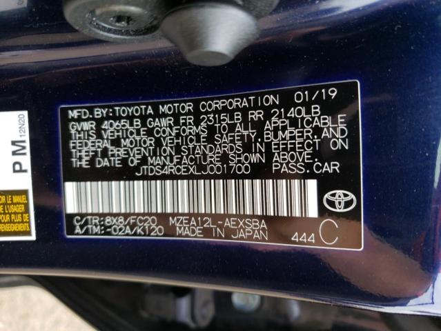 2020 TOYOTA COROLLA SE - JTDS4RCEXLJ001700
